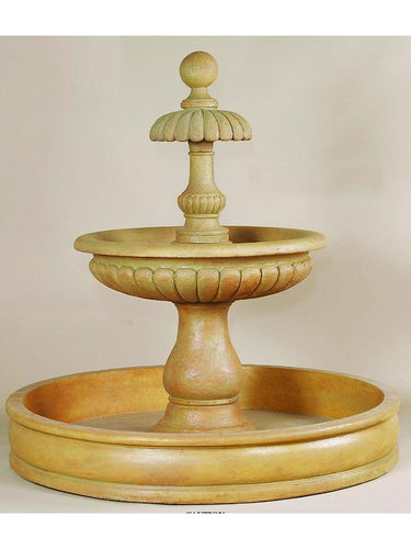 Thermae Pond Outdoor Water Cast Stone Fountain Fountain Tuscan